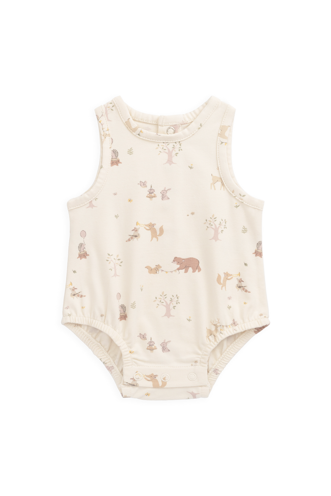 Organic Cotton Lionel Playsuit - Party Animals Childrens Playsuit from Jamie Kay NZ