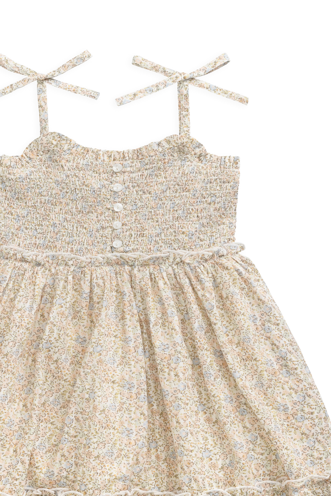 Organic Cotton Maude Dress - Tully Peach Childrens Dress from Jamie Kay NZ