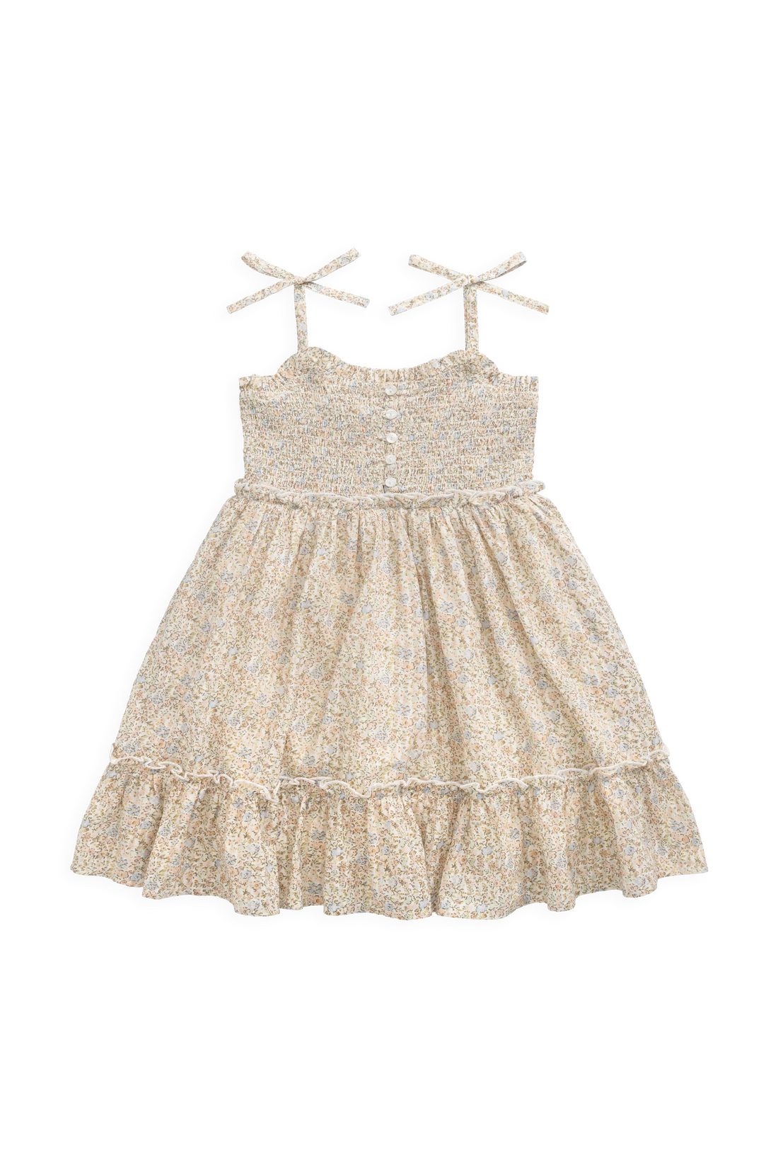 Organic Cotton Maude Dress - Tully Peach Childrens Dress from Jamie Kay NZ