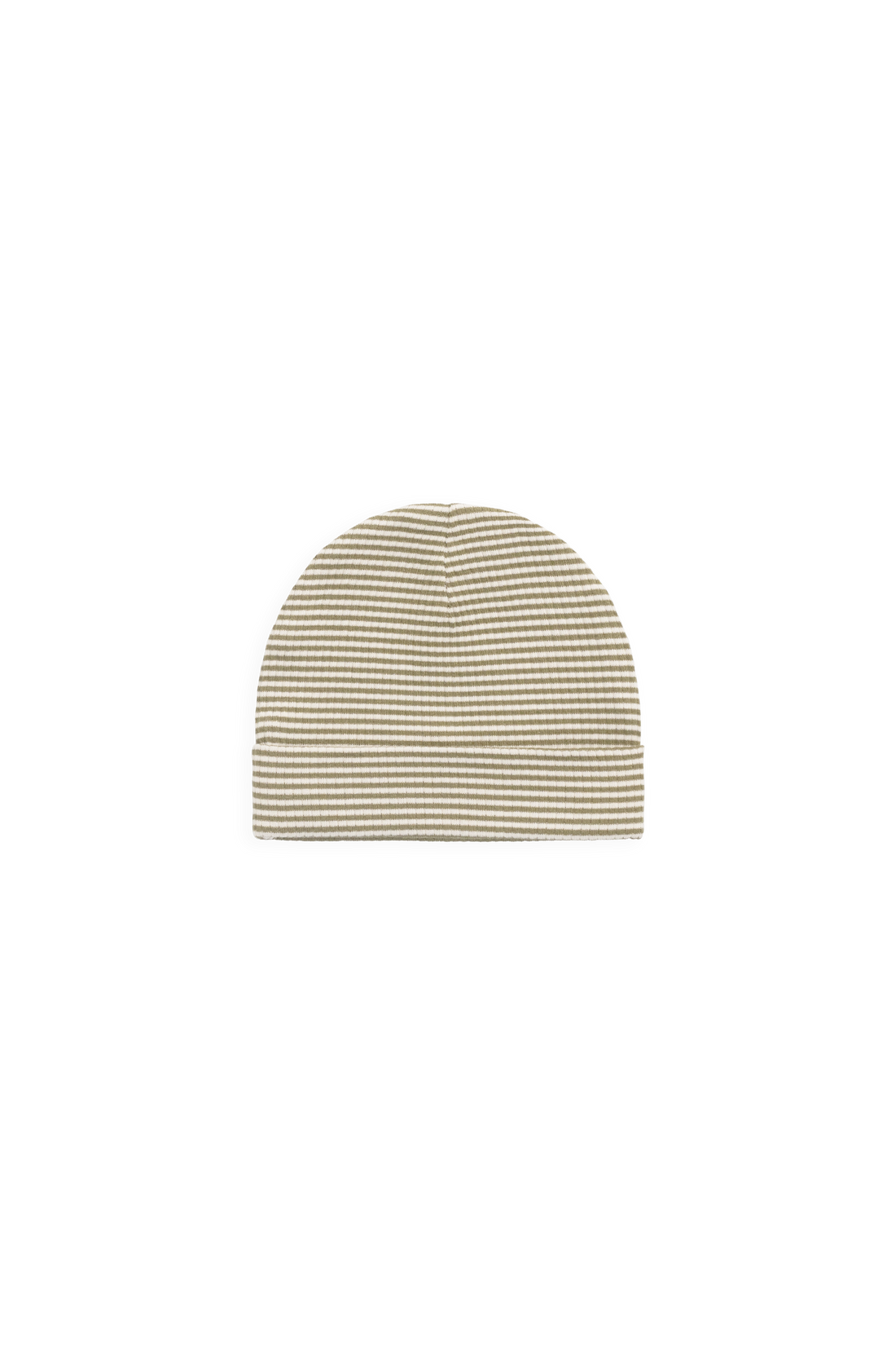 Organic Cotton Modal Marley Beanie - Petite Stripe Avocado Oil / Cloud Childrens Beanie from Jamie Kay NZ