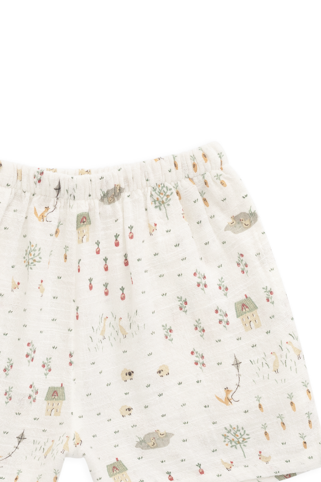Organic Cotton Wilder Short - Countryside Life Tofu Childrens Shorts from Jamie Kay NZ