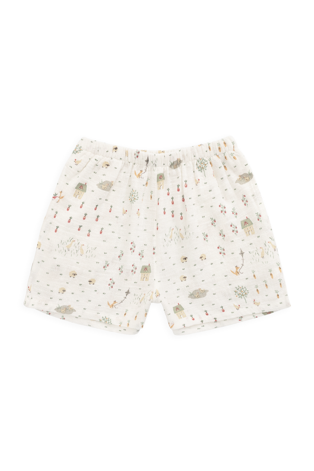 Organic Cotton Wilder Short - Countryside Life Tofu Childrens Shorts from Jamie Kay NZ
