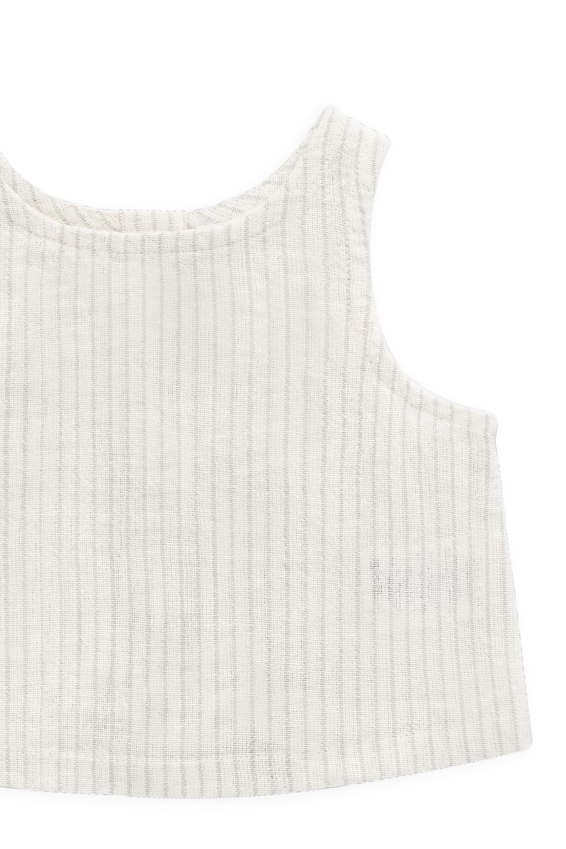 Organic Cotton Winslow Top - Mini Pinstripe Cloud / Duck Egg Blue Childrens Top from Jamie Kay NZ