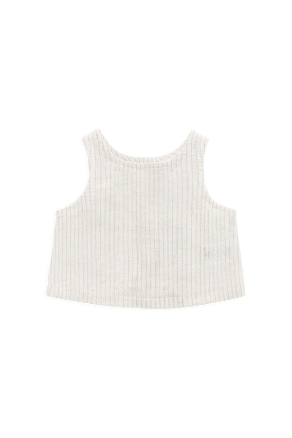 Organic Cotton Winslow Top - Mini Pinstripe Cloud / Duck Egg Blue Childrens Top from Jamie Kay NZ