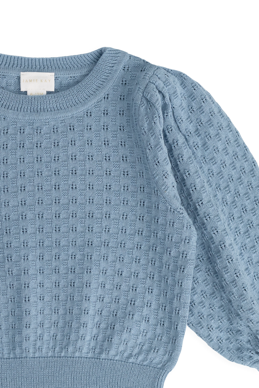 Penelope Jumper - Dusky Blue Childrens Jumper from Jamie Kay NZ