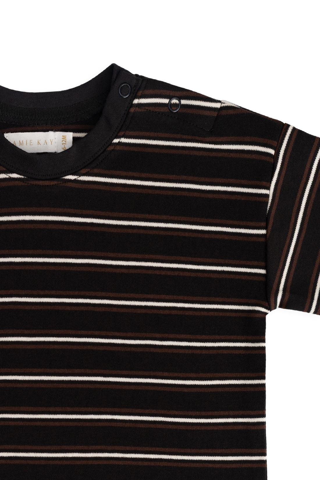 Pima Cotton Edward Tee - Courtside Stripe Childrens Top from Jamie Kay NZ