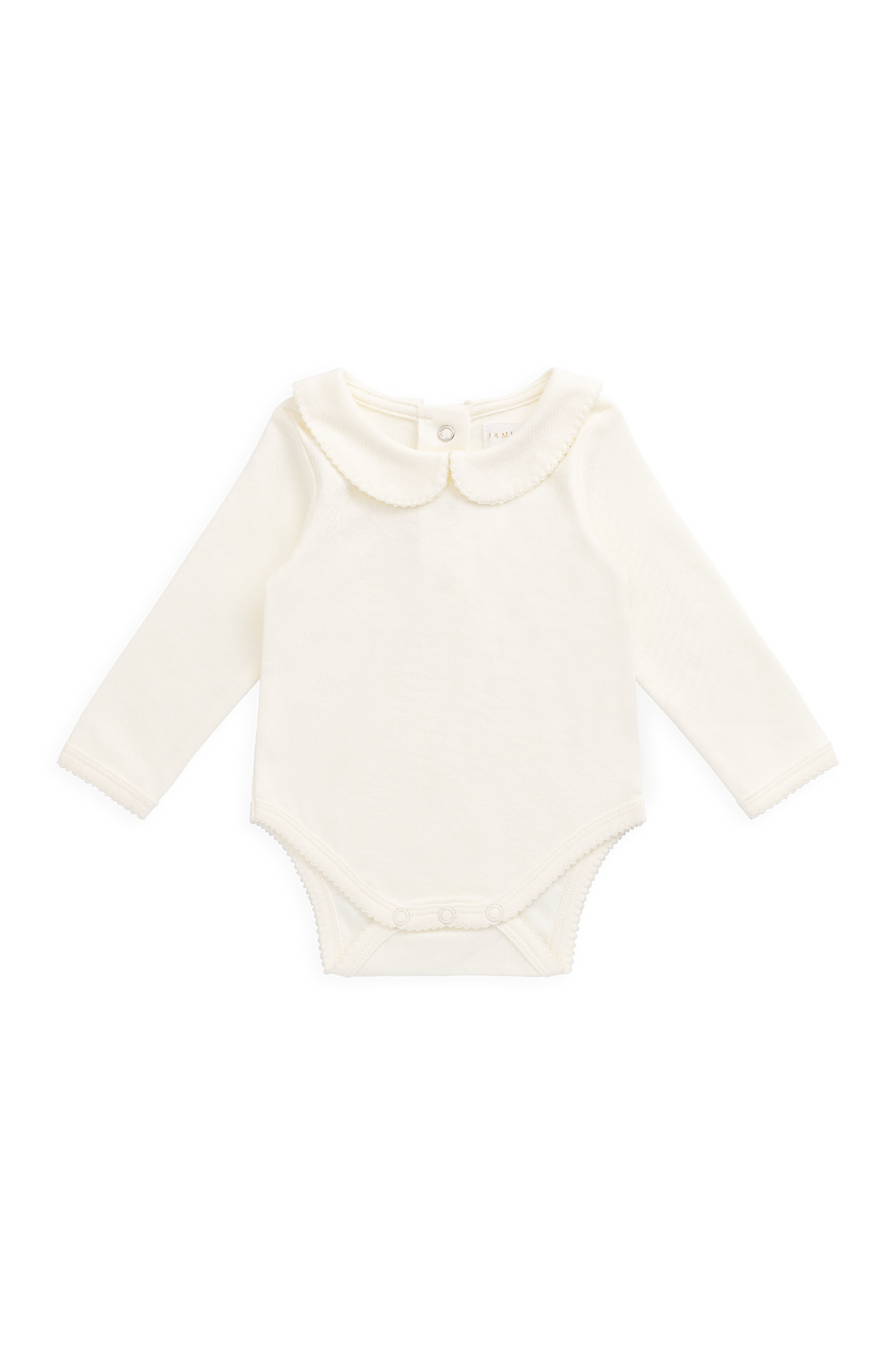 Pima Cotton Wrenley Bodysuit - Parchment Childrens Bodysuit from Jamie Kay NZ