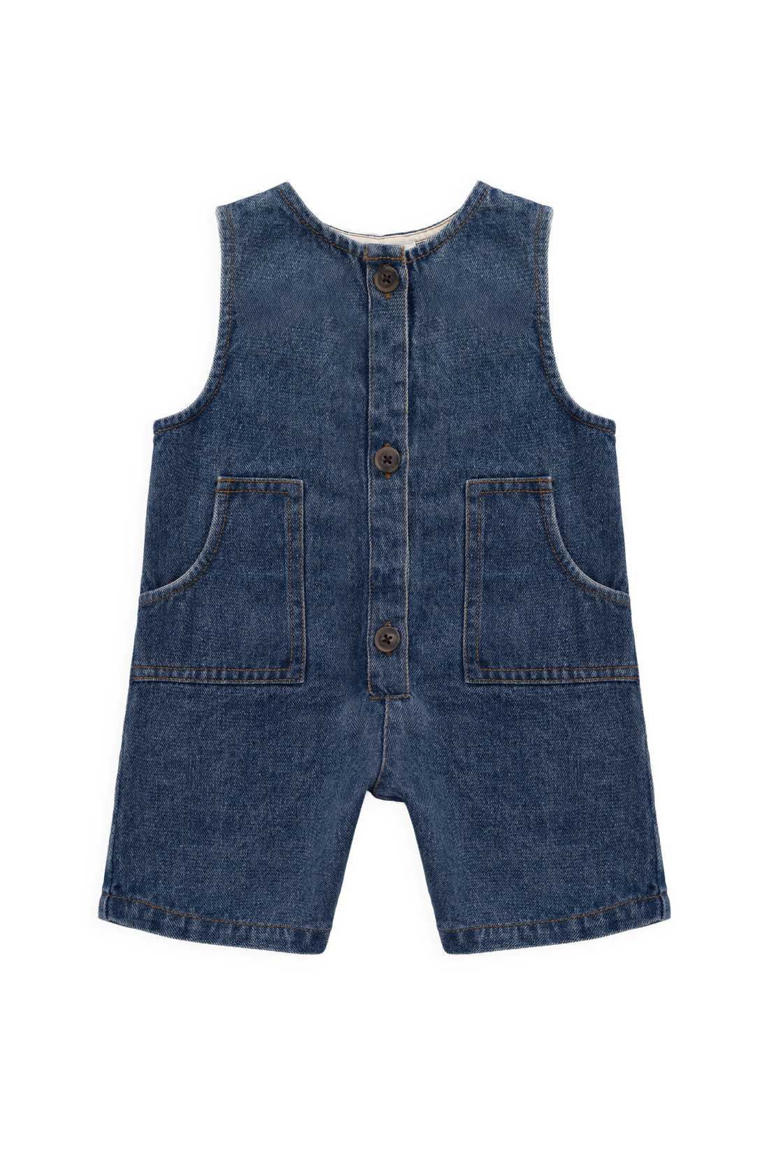 Sorrel Playsuit - Classic Wash Denim Childrens Playsuit from Jamie Kay NZ