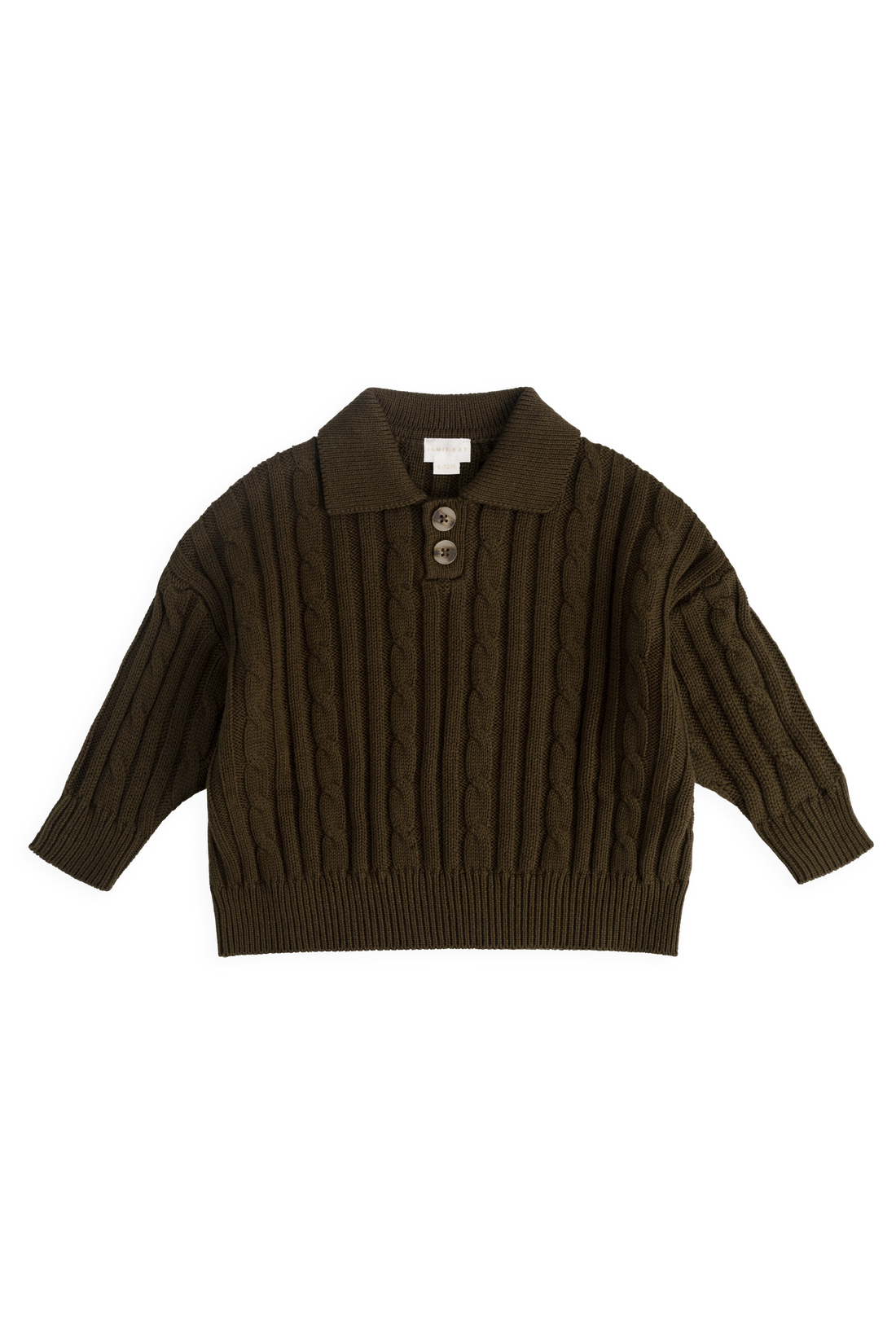 Wade Knit Jumper - Forest Childrens Jumper from Jamie Kay NZ
