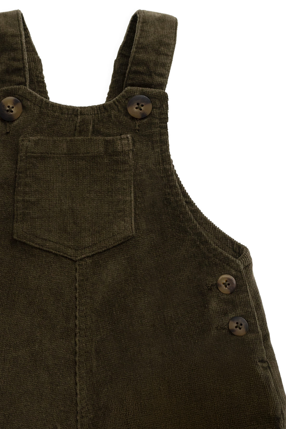 Walton Overall - Deep Olive Childrens Overall from Jamie Kay NZ