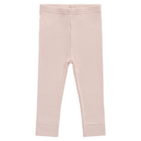 Organic Cotton Modal Everyday Legging - Rose Smoke Childrens Legging from Jamie Kay NZ