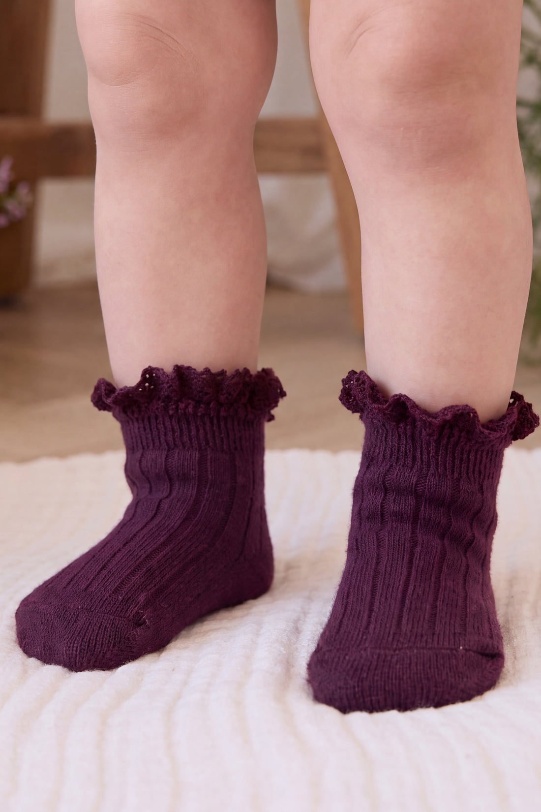 Emily Ankle Sock - Fig Childrens Socks from Jamie Kay NZ