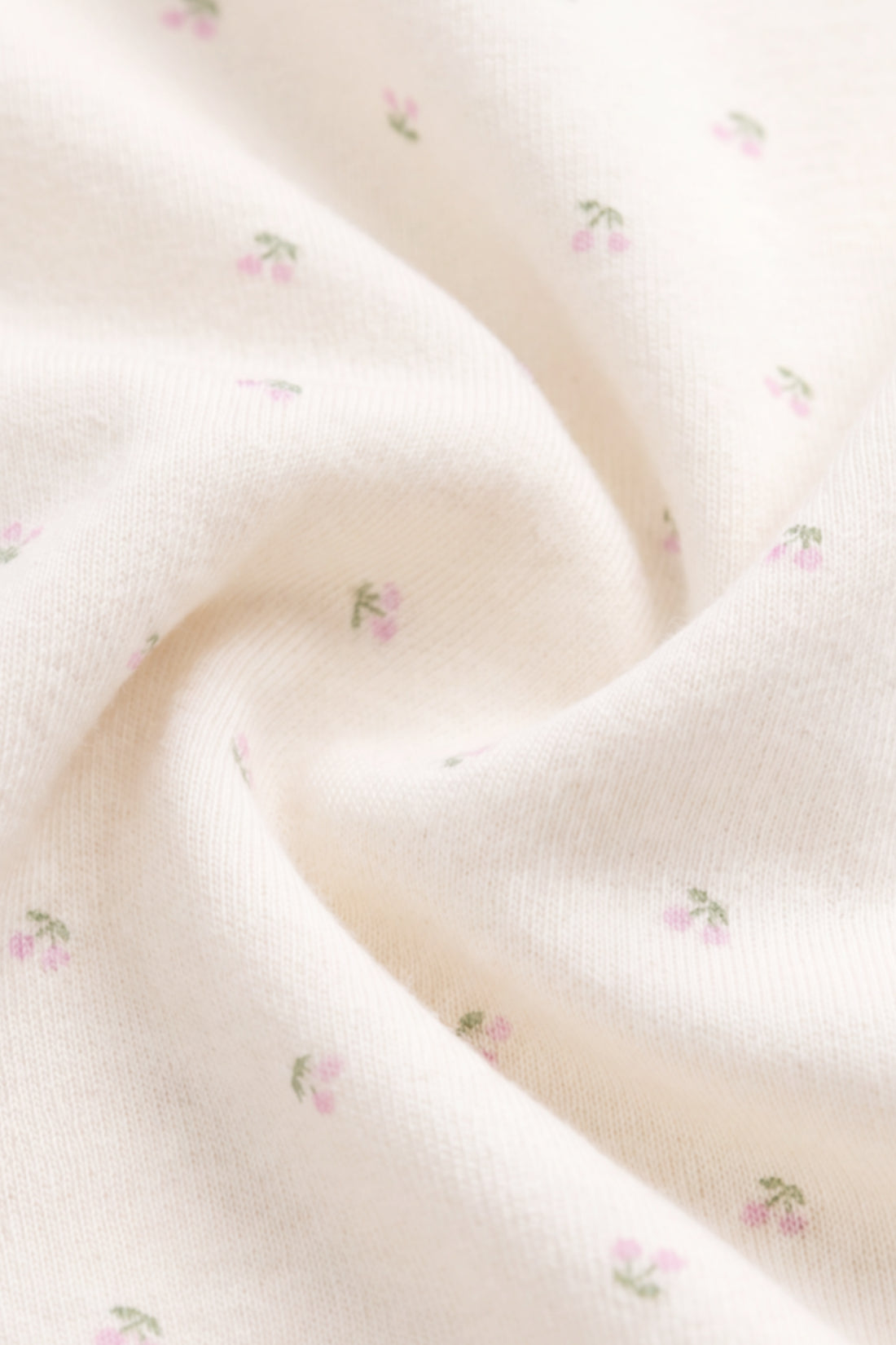 Organic Cotton Jolie Singlet Pyjama Set - Ditsy Cherries Childrens Pyjamas from Jamie Kay NZ