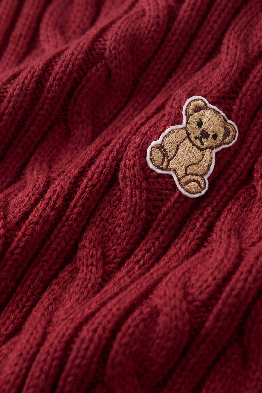 Richard Knit Jumper - Cherry Childrens Jumper from Jamie Kay NZ