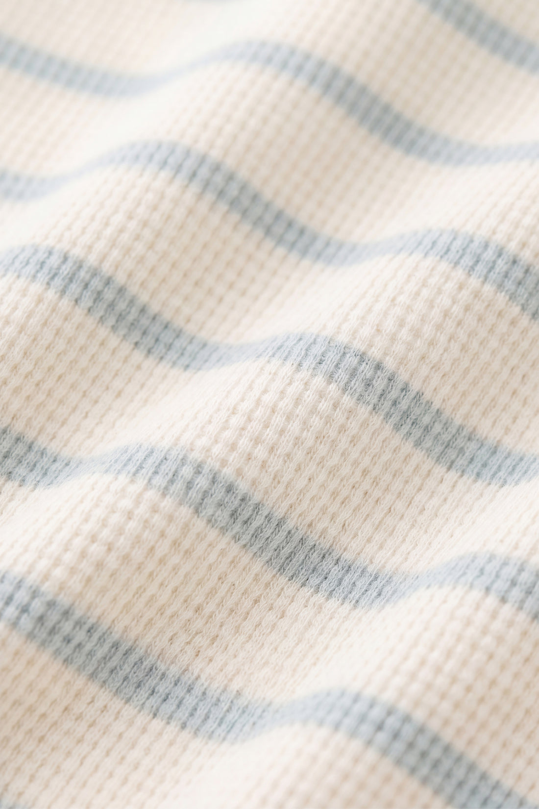 Organic Cotton Waffle Leith Short - James Stripe Reef/Cloud Childrens Shorts from Jamie Kay NZ
