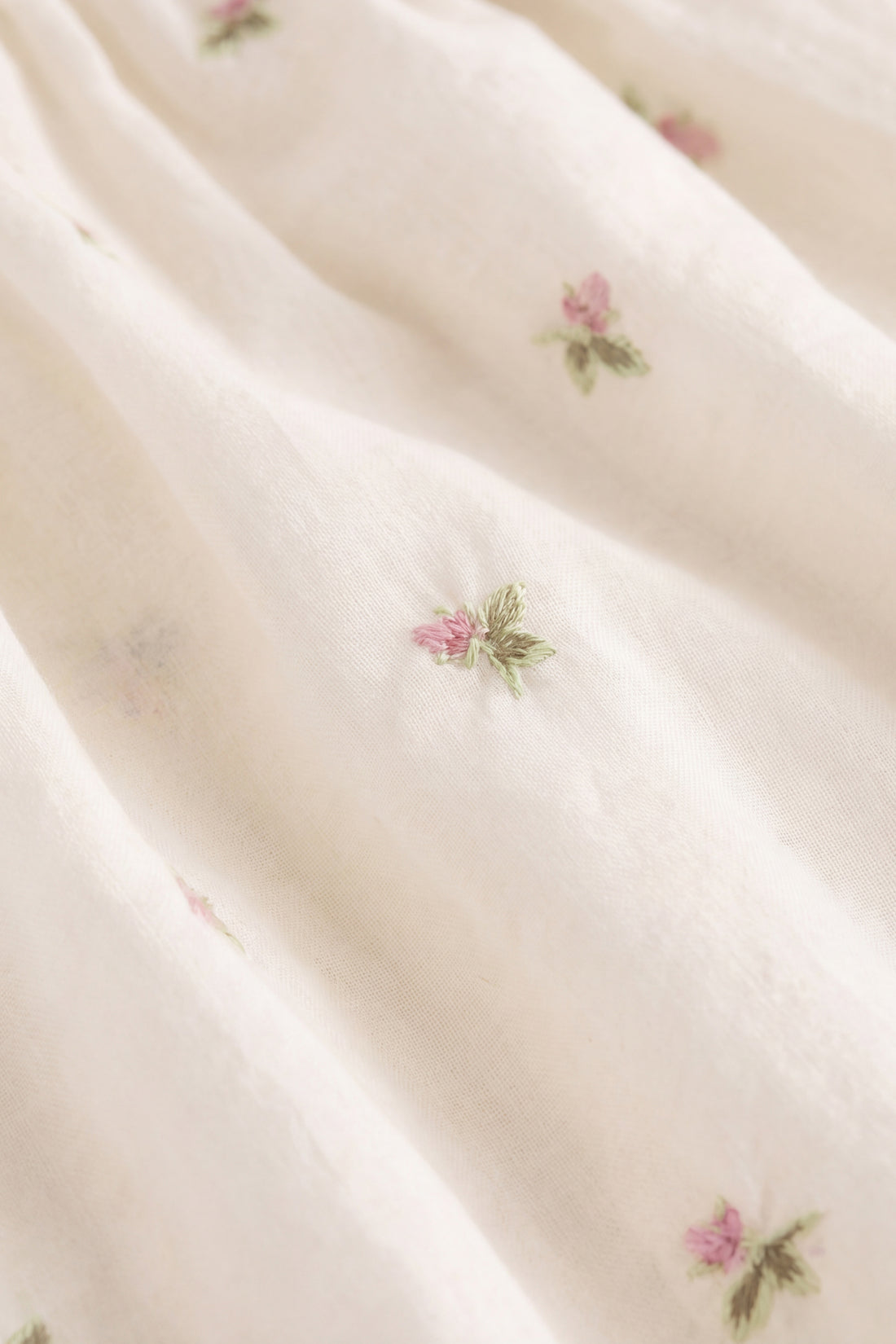 Organic Cotton Acacia Blouse - Rosebud Egret Childrens Top from Jamie Kay NZ