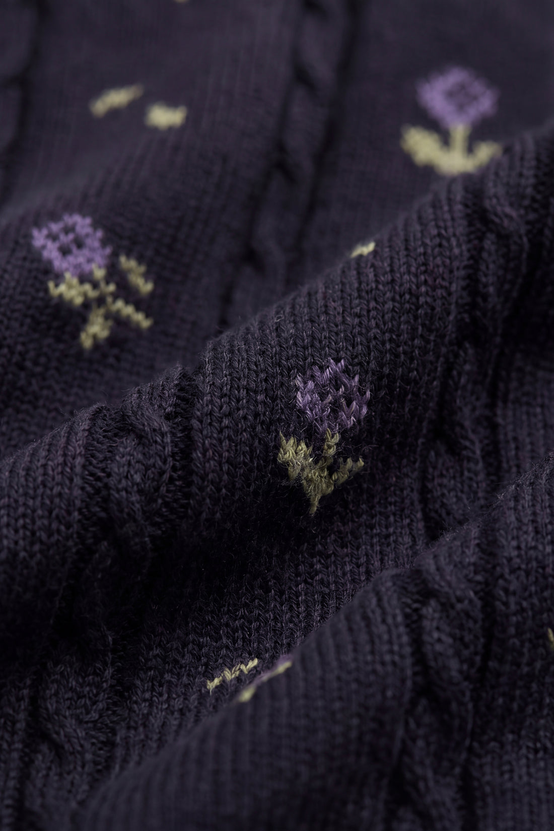 Annabella Knitted Cardigan - Annabella Jacquard Deep Well Childrens Cardigan from Jamie Kay NZ