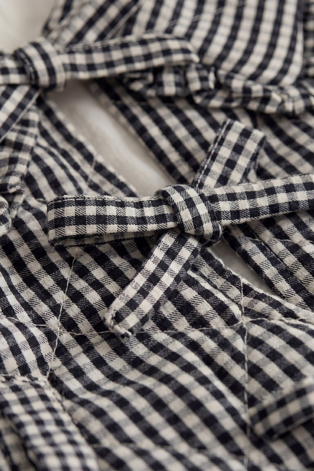 Mariette Cotton Jacket - Petite Gingham Graphite Childrens Jacket from Jamie Kay NZ