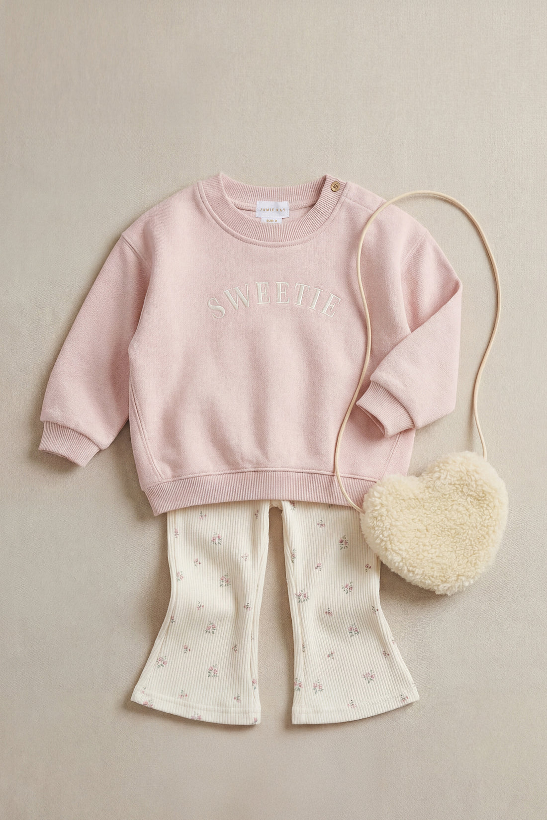 Organic Cotton Rib Winslet Pant - Emma Whisper Childrens Pant from Jamie Kay NZ