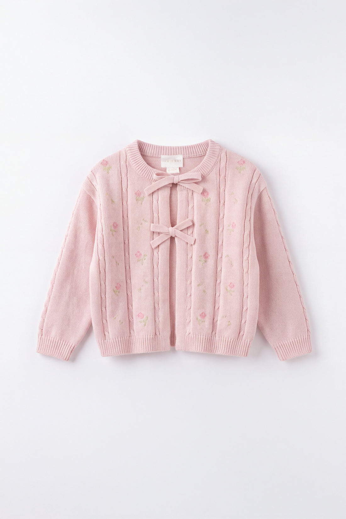 Anabella Knitted Cardigan - Annabella Jacquard Trinket Childrens Cardigan from Jamie Kay NZ