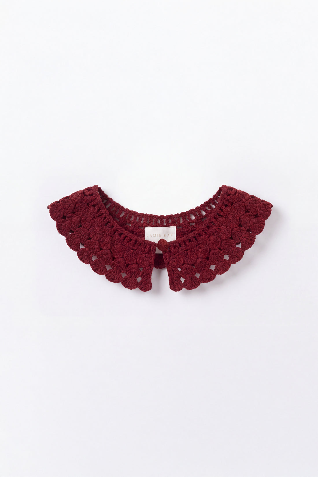 Jovie Knit Collar - Josephine Embroidery Vintage Cherry Childrens Scarf from Jamie Kay NZ
