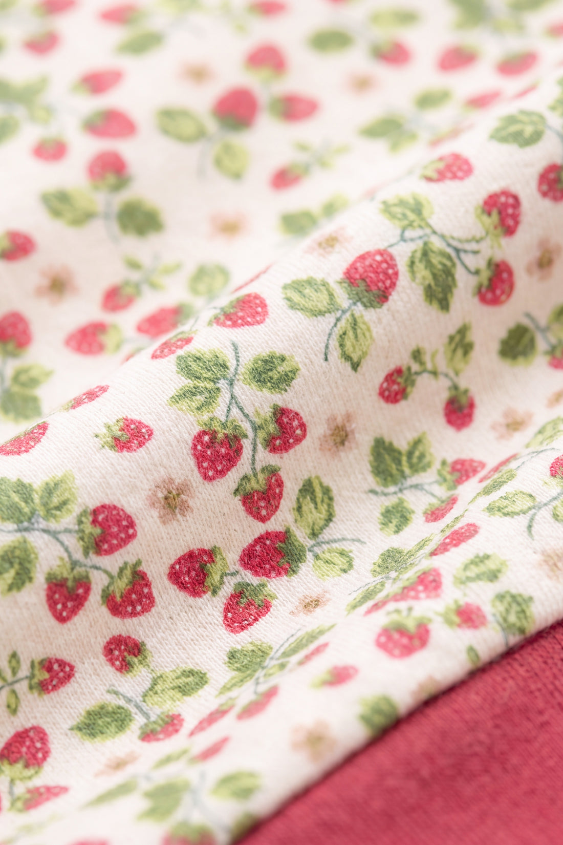 Organic Cotton Amory Long Sleeve Pyjama Set - Cottage Strawberries Childrens Pyjamas from Jamie Kay NZ