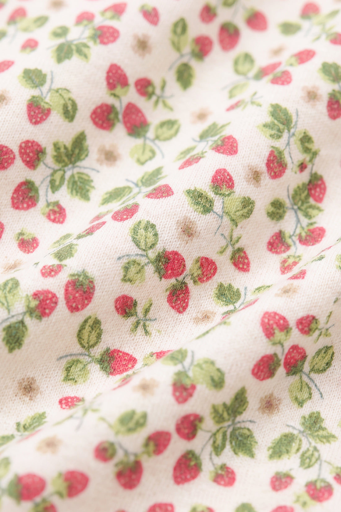 Organic Cotton Jaida Pyjama Singlet Set - Cottage Strawberries Childrens Pyjamas from Jamie Kay NZ