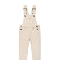 Jordie Overall - Fine Stripe Biscuit/Cloud Childrens Overall from Jamie Kay NZ