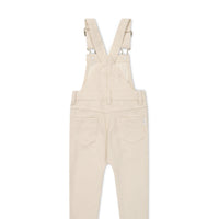 Jordie Overall - Fine Stripe Biscuit/Cloud Childrens Overall from Jamie Kay NZ