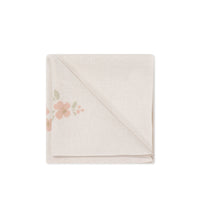 Juliette Blanket - Petite Goldie Knit Parchment Childrens Blanket from Jamie Kay NZ