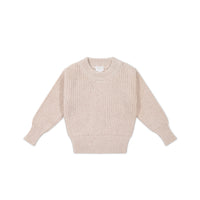 Leon Jumper - Blushed Fleck Childrens Jumper from Jamie Kay NZ