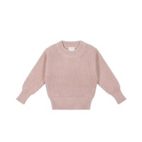 Leon Jumper - Shell Pink Childrens Jumper from Jamie Kay NZ