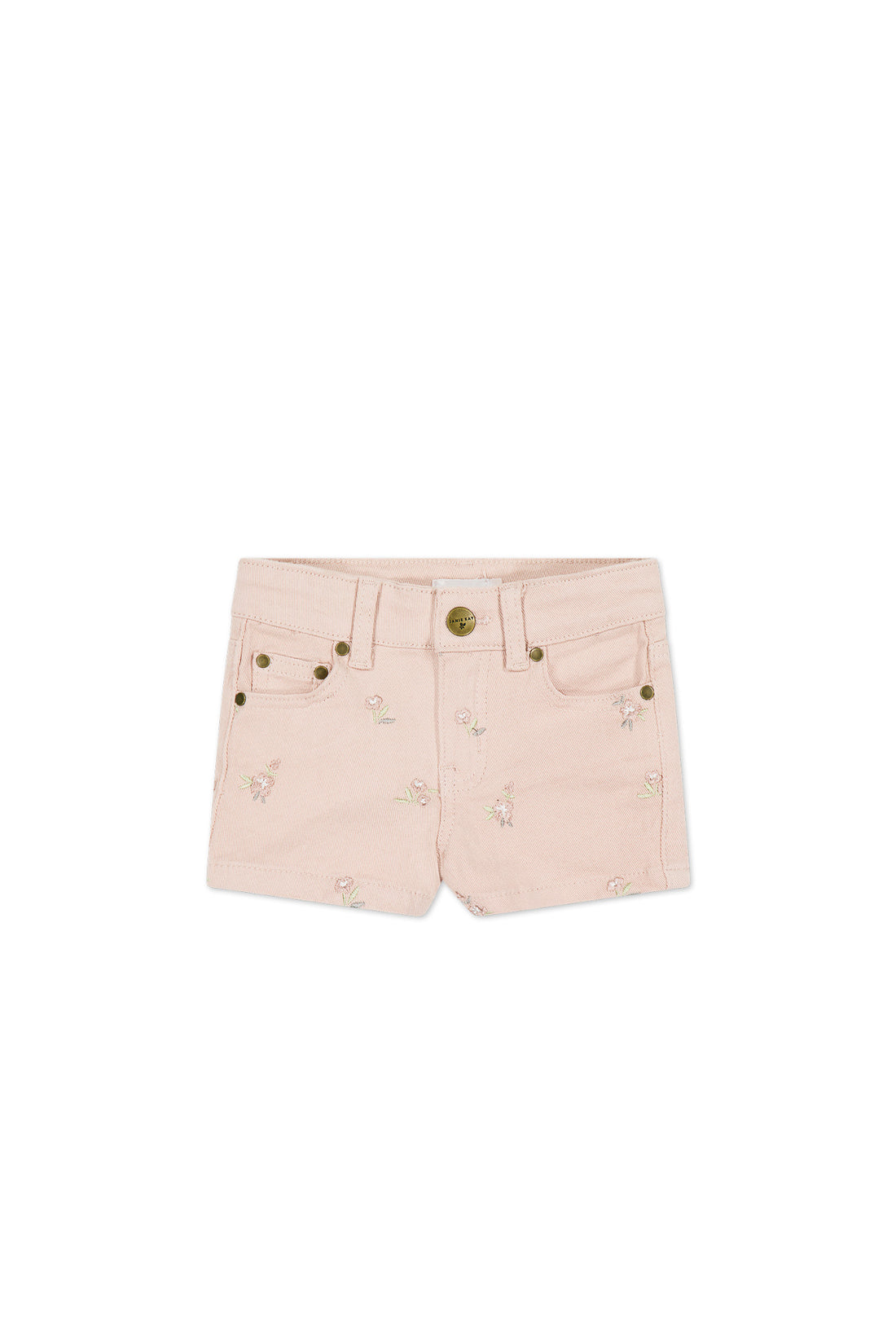 Lola Shortie - Goldie Embroidery Childrens Short from Jamie Kay NZ