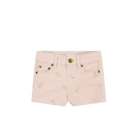 Lola Shortie - Goldie Embroidery Childrens Short from Jamie Kay NZ