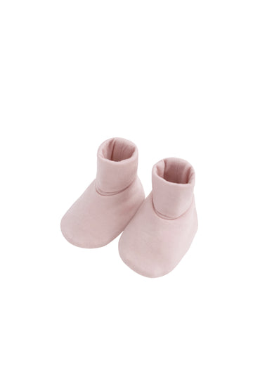 Merino Booties - Cloud Pink Childrens Footwear from Jamie Kay NZ