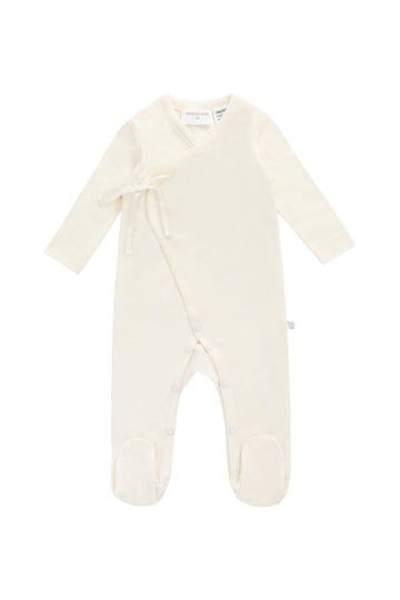 Merino Wrap Onepiece - Cloud Childrens Onepiece from Jamie Kay NZ