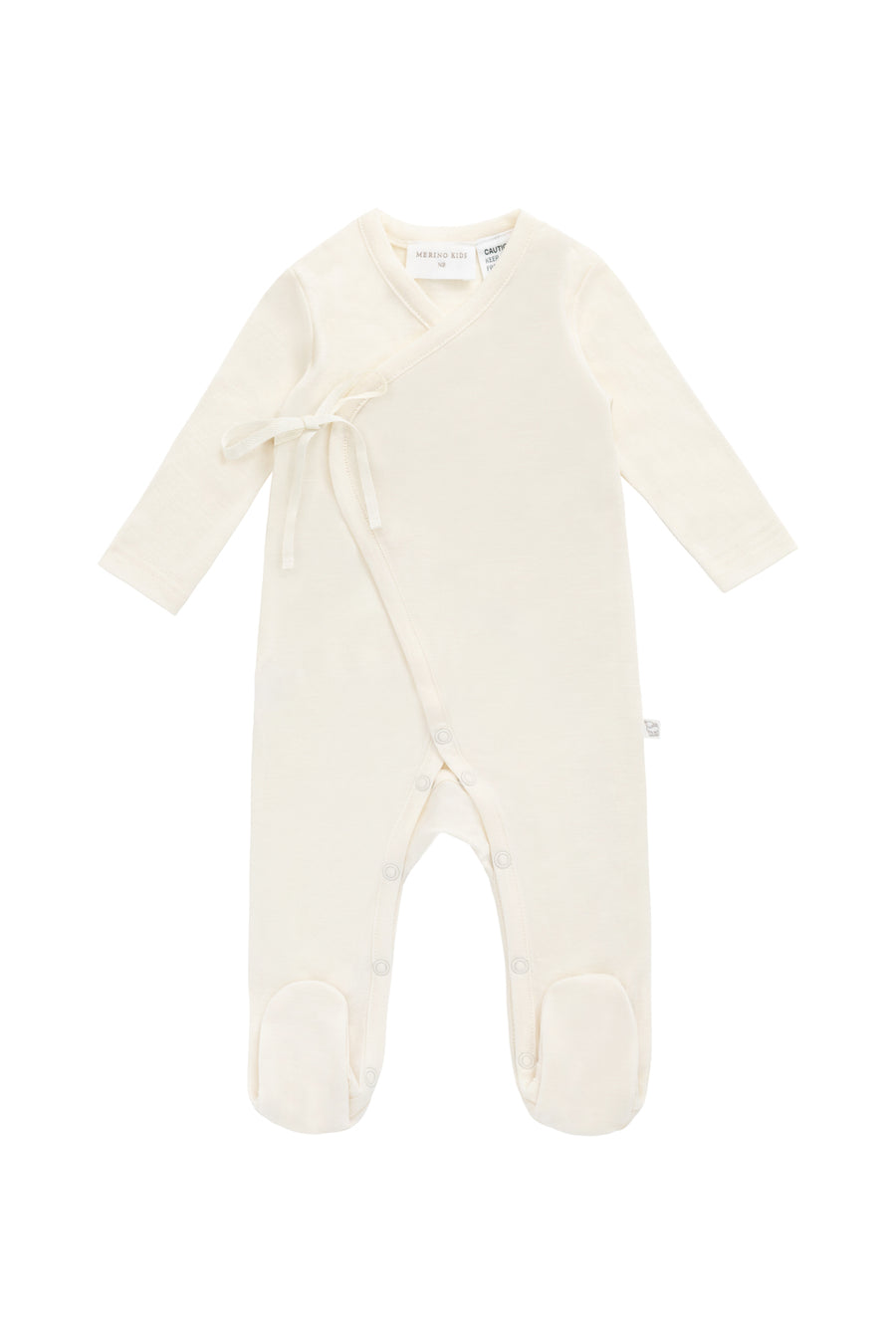 Merino Wrap Onepiece - Cloud Childrens Onepiece from Jamie Kay NZ