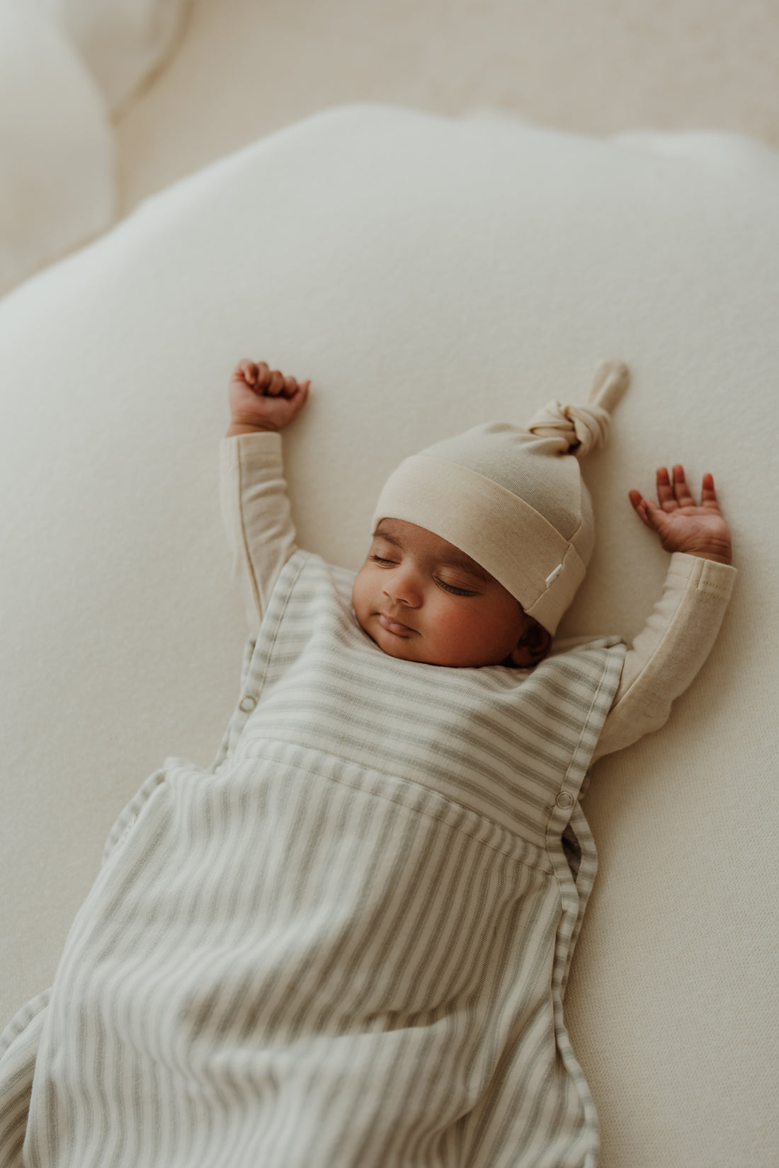 Merino Kids Go Go Bag - Duvet - Variegated Stripe Mist Childrens Sleep Gown from Jamie Kay NZ