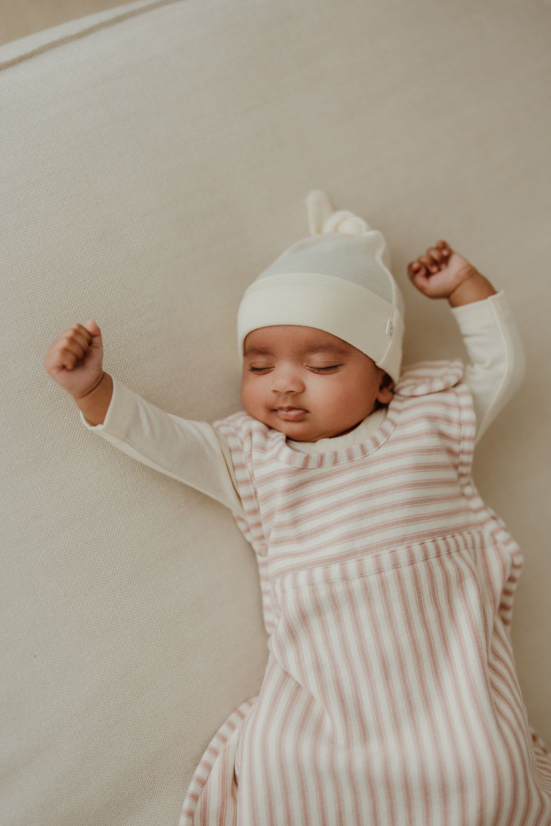 Merino Kids Go Go Bag - Duvet - Variegated Stripe Mauve Childrens Sleeping Bag from Jamie Kay NZ