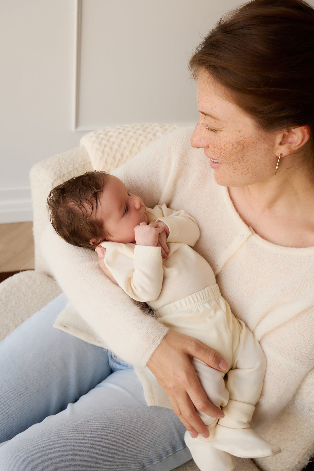 Merino Legging - Cloud Childrens Legging from Jamie Kay NZ