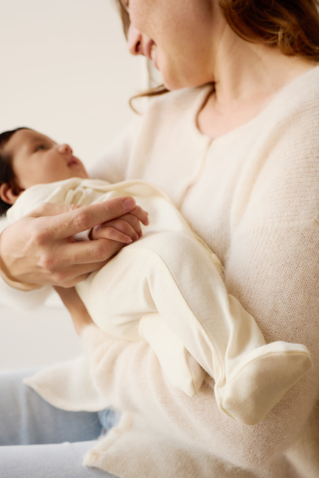 Merino Wrap Onepiece - Cloud Childrens Onepiece from Jamie Kay NZ