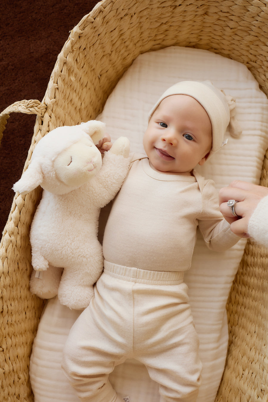 Merino Long Sleeve Envelope Bodysuit - Natural Childrens Bodysuit from Jamie Kay NZ