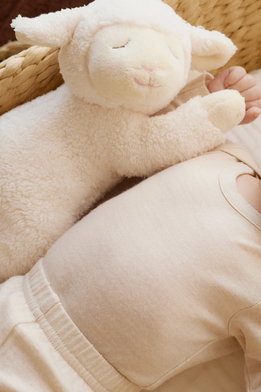 Merino Long Sleeve Envelope Bodysuit - Natural Childrens Bodysuit from Jamie Kay NZ