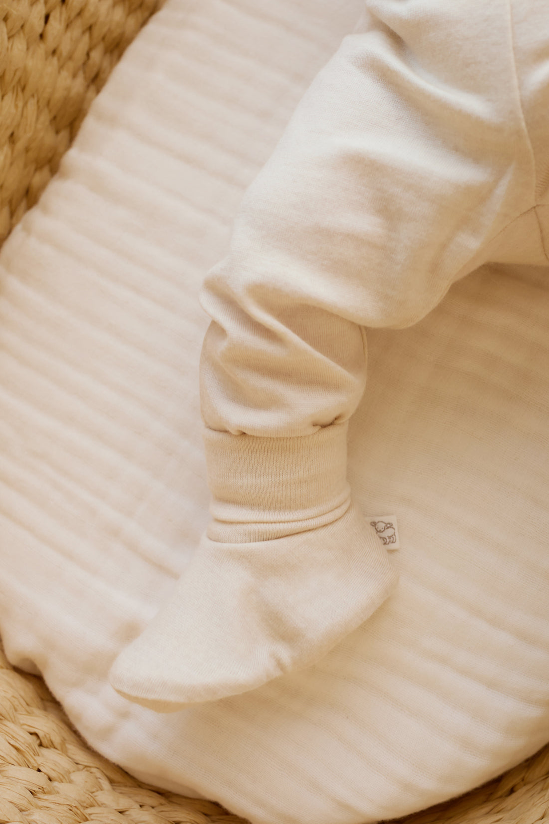 Merino Booties - Natural Childrens Footwear from Jamie Kay NZ