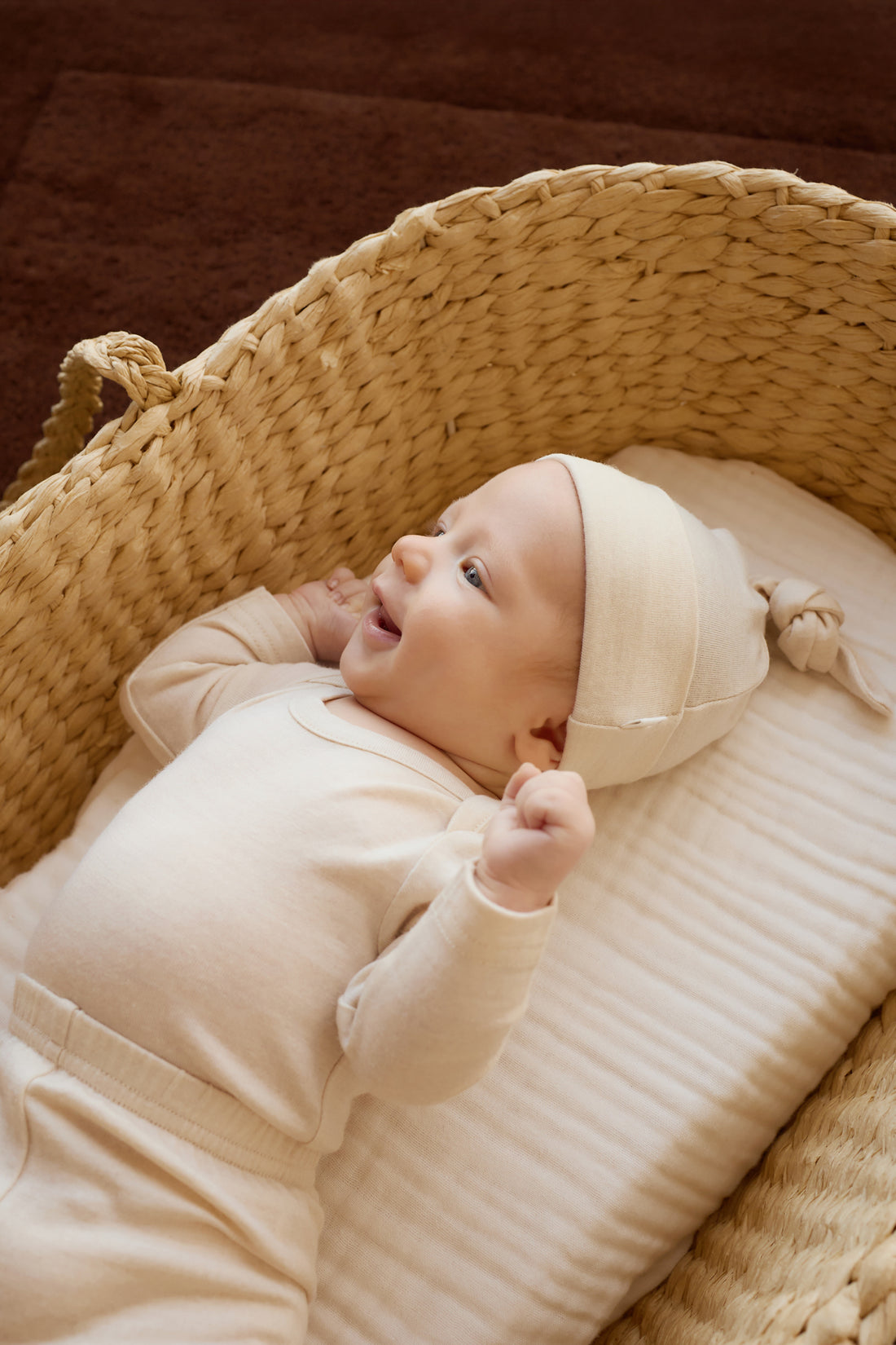 Merino Long Sleeve Envelope Bodysuit - Natural Childrens Bodysuit from Jamie Kay NZ