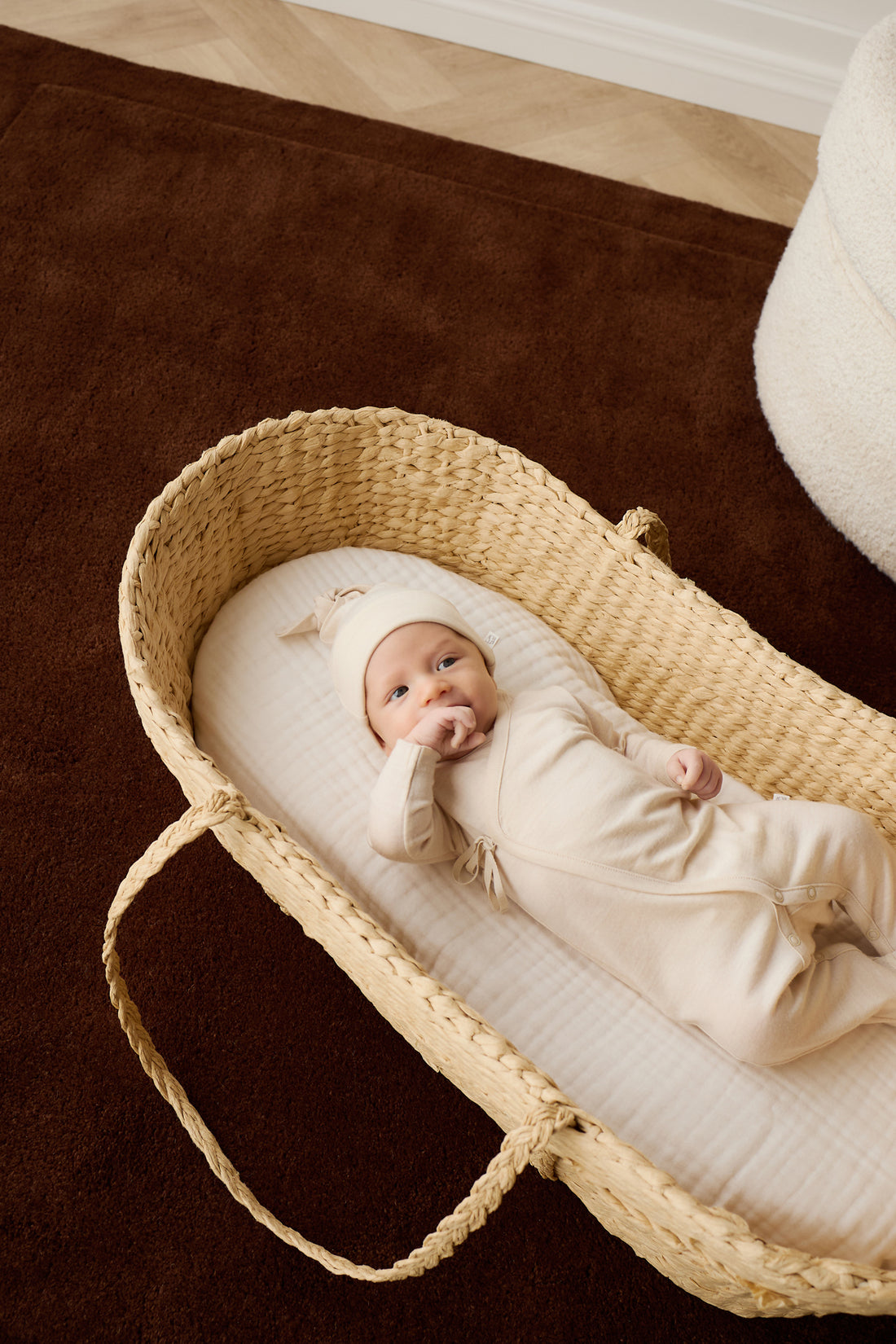 Merino Beanie - Natural Childrens Beanie from Jamie Kay NZ