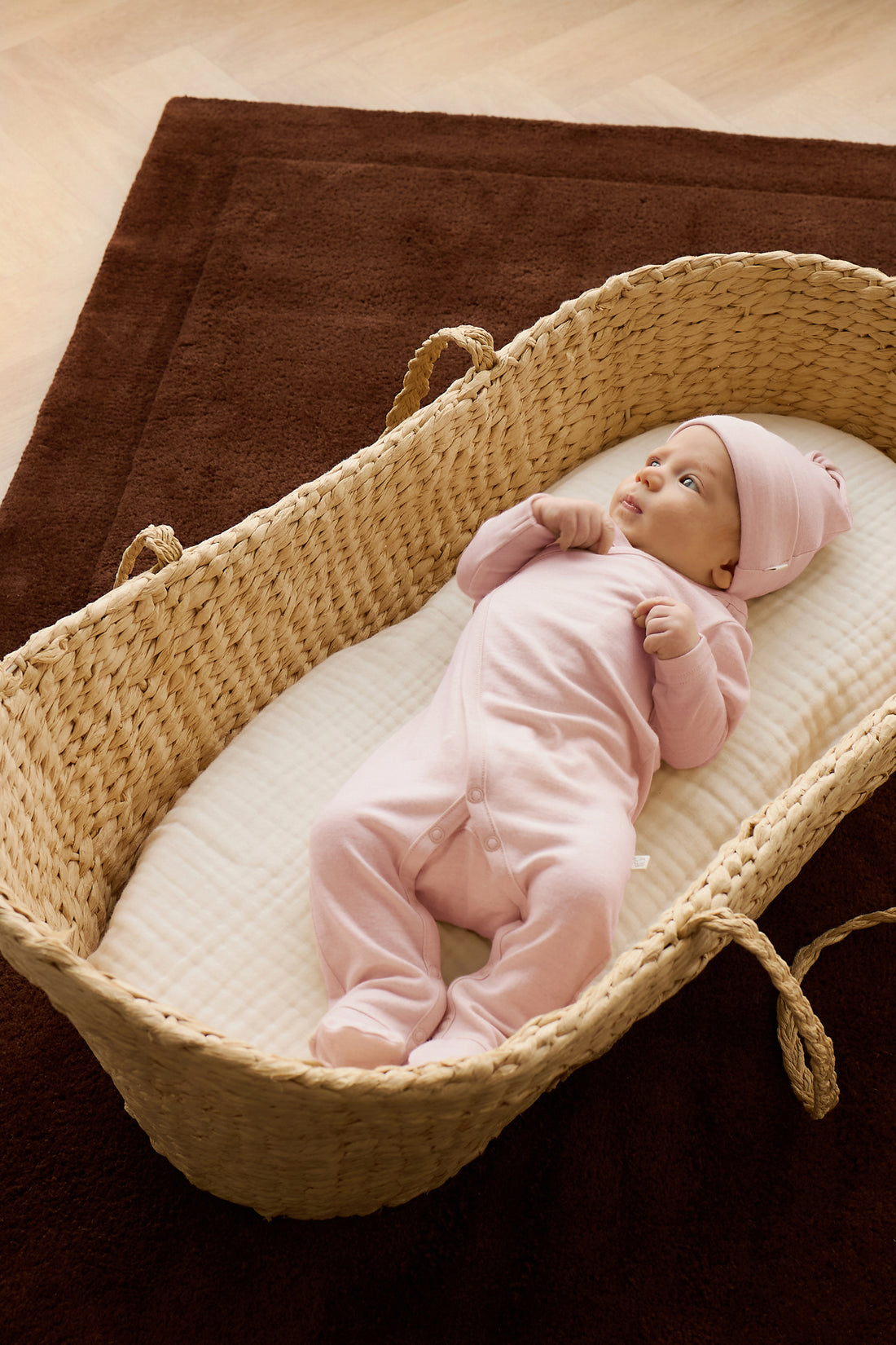 Merino Wrap Onepiece - Cloud Pink Childrens Onepiece from Jamie Kay NZ