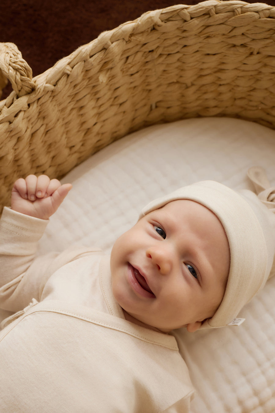 Merino Beanie - Natural Childrens Beanie from Jamie Kay NZ