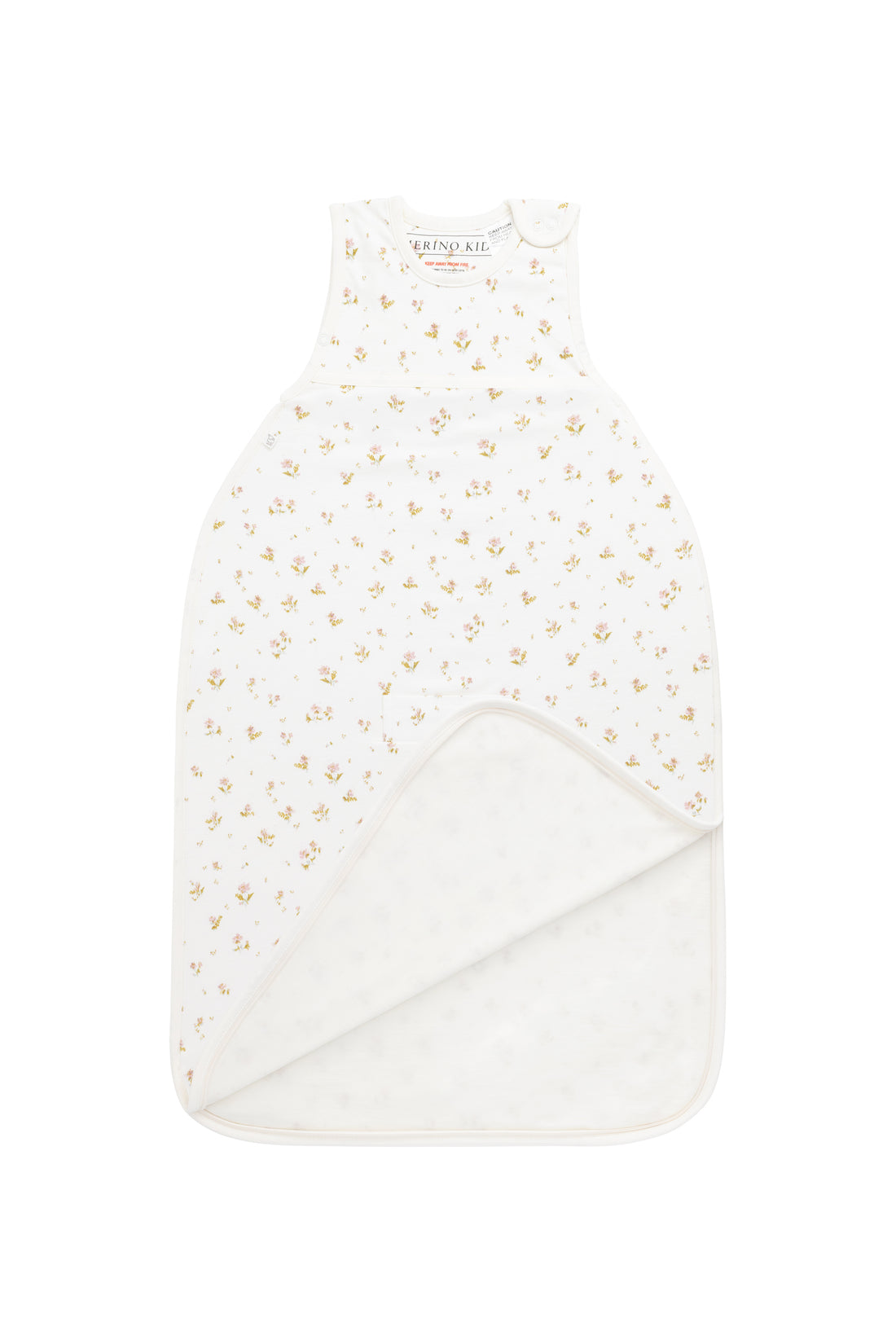 Merino Kids Go Go Bag All Seasons - Emilia Egret Childrens Sleeping Bag from Jamie Kay NZ