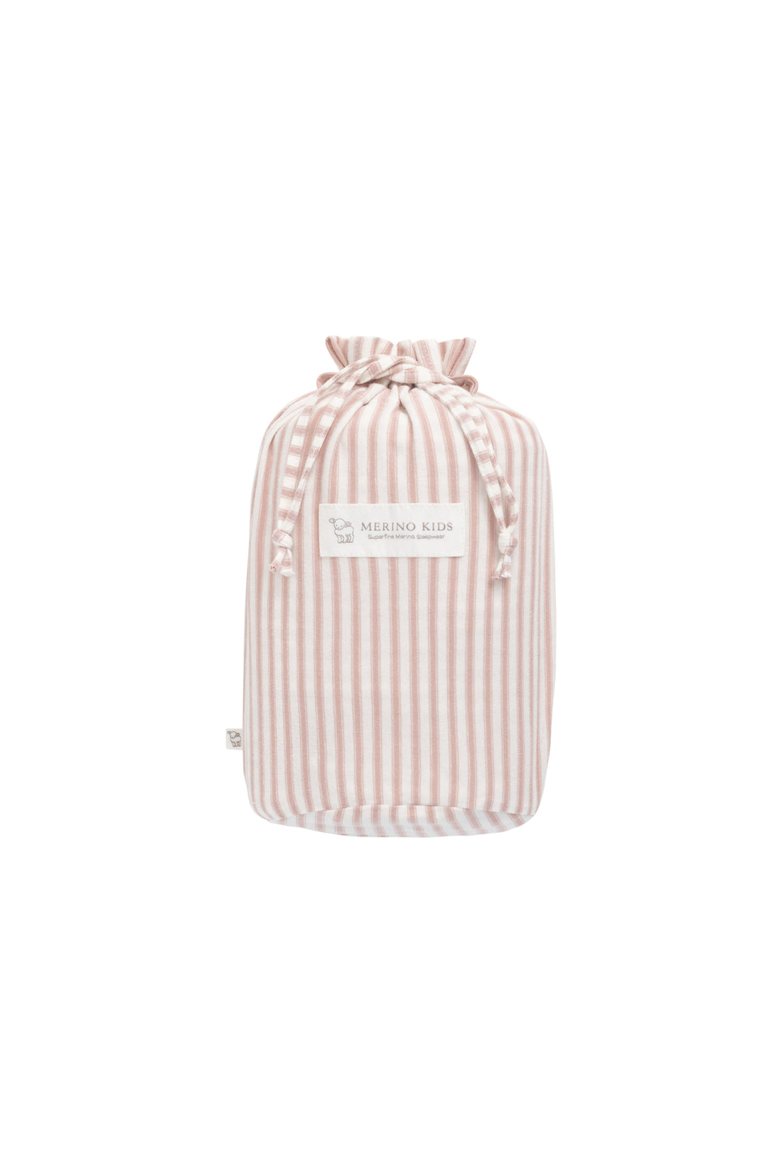 Merino Kids Go Go Bag - Duvet - Variegated Stripe Mauve Childrens Sleeping Bag from Jamie Kay NZ